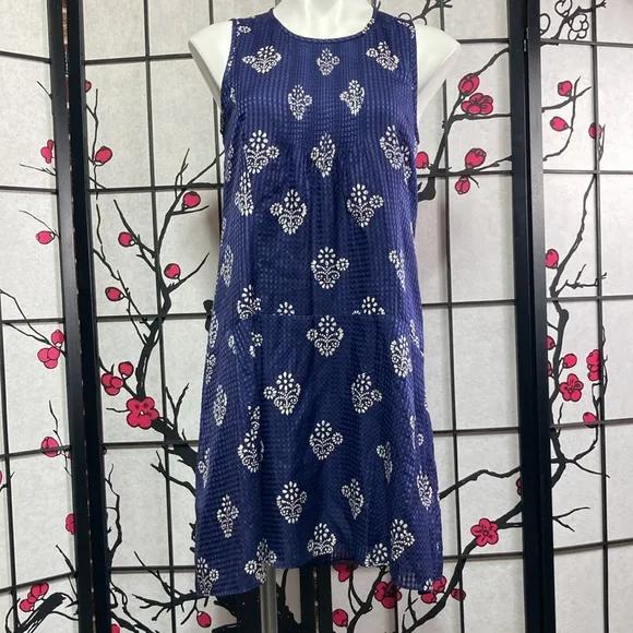 🐲💙 Madewell Silk Blend Floral Print Dress