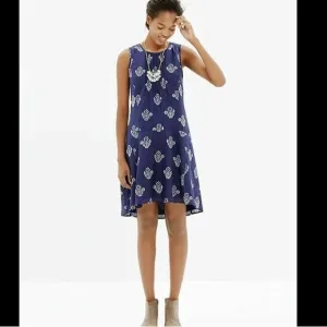 🐲💙 Madewell Silk Blend Floral Print Dress