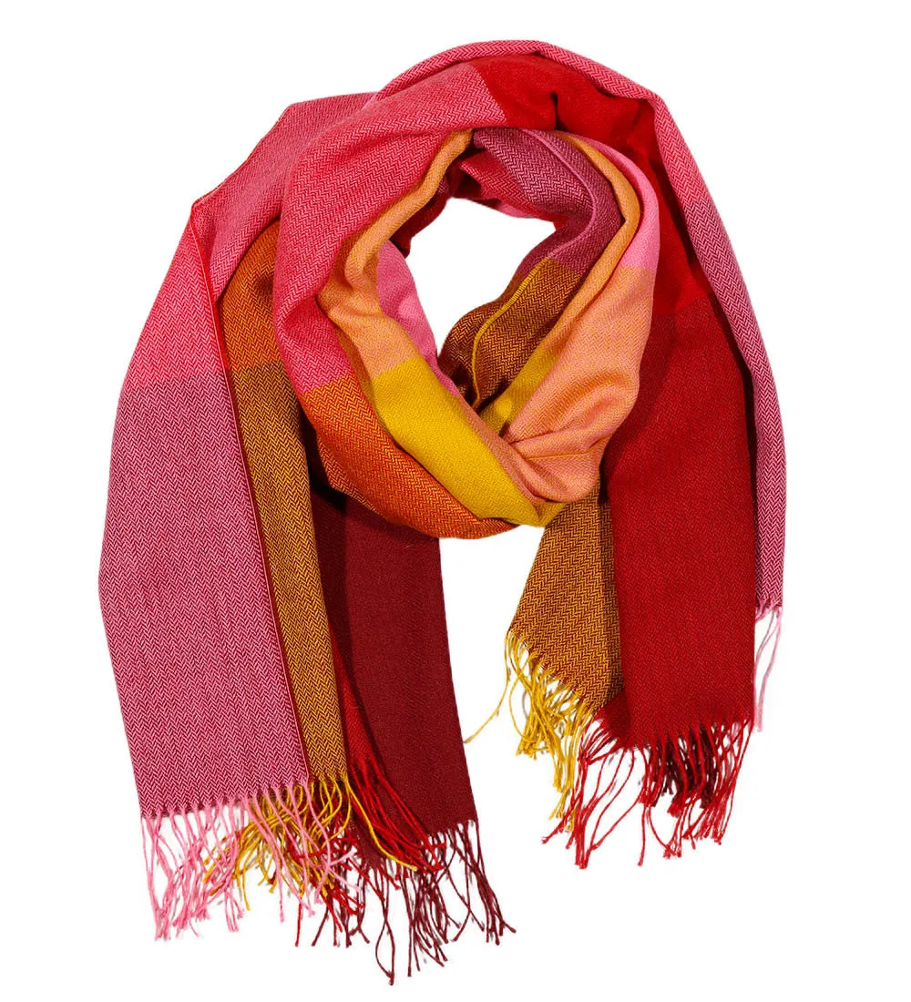 100% Baby Alpaca Wool Woven Shawl Wrap For Women Heavenly Soft And Warm Squares Design
