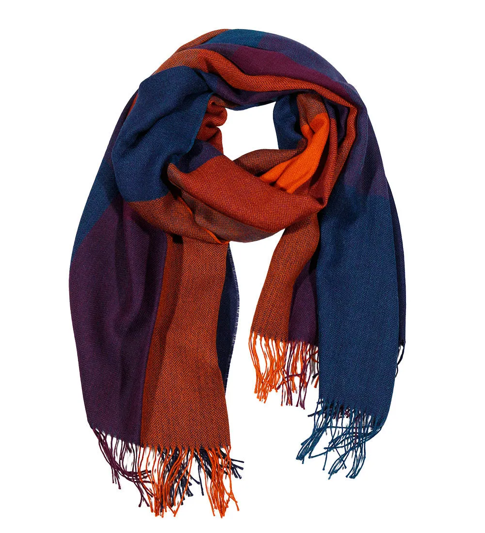 100% Baby Alpaca Wool Woven Shawl Wrap For Women Heavenly Soft And Warm Squares Design