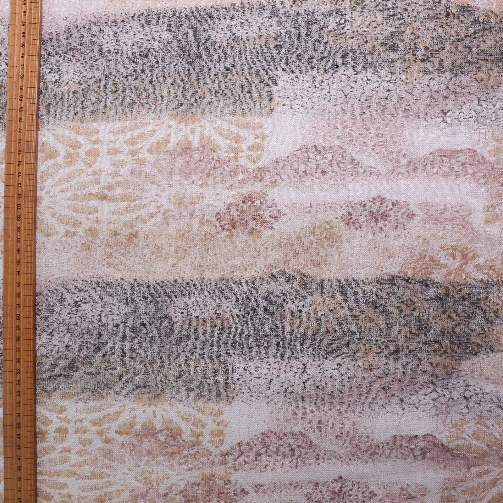 100% Linen Jersey Fabric - Off-white