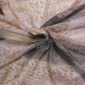 100% Linen Jersey Fabric - Off-white