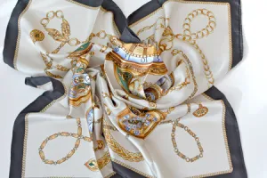 100% Pure Silk Scarves - Clocks
