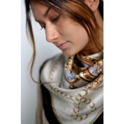 100% Pure Silk Scarves - Clocks