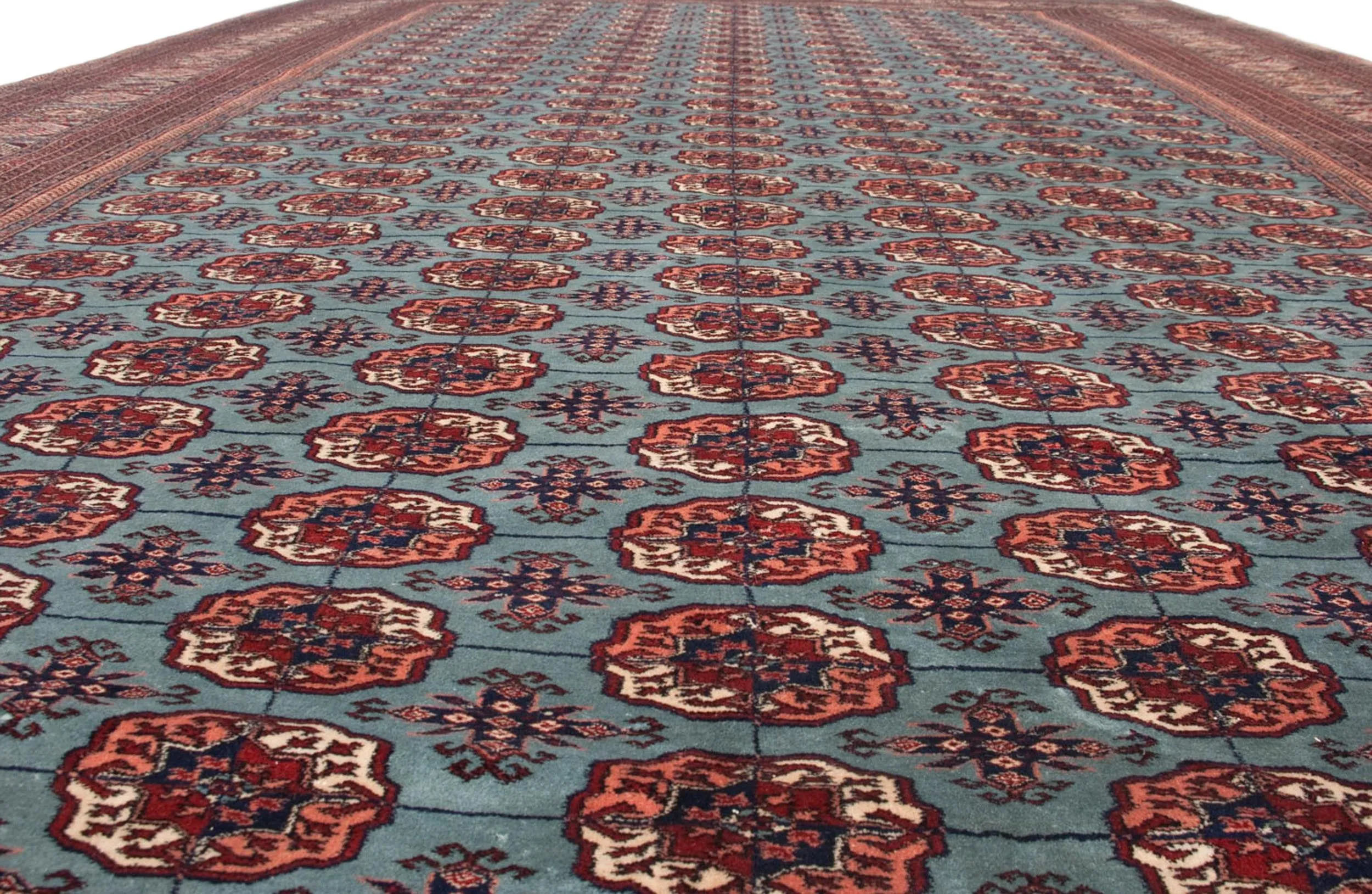 12x17.5 Vintage Fine Bokhara Carpet