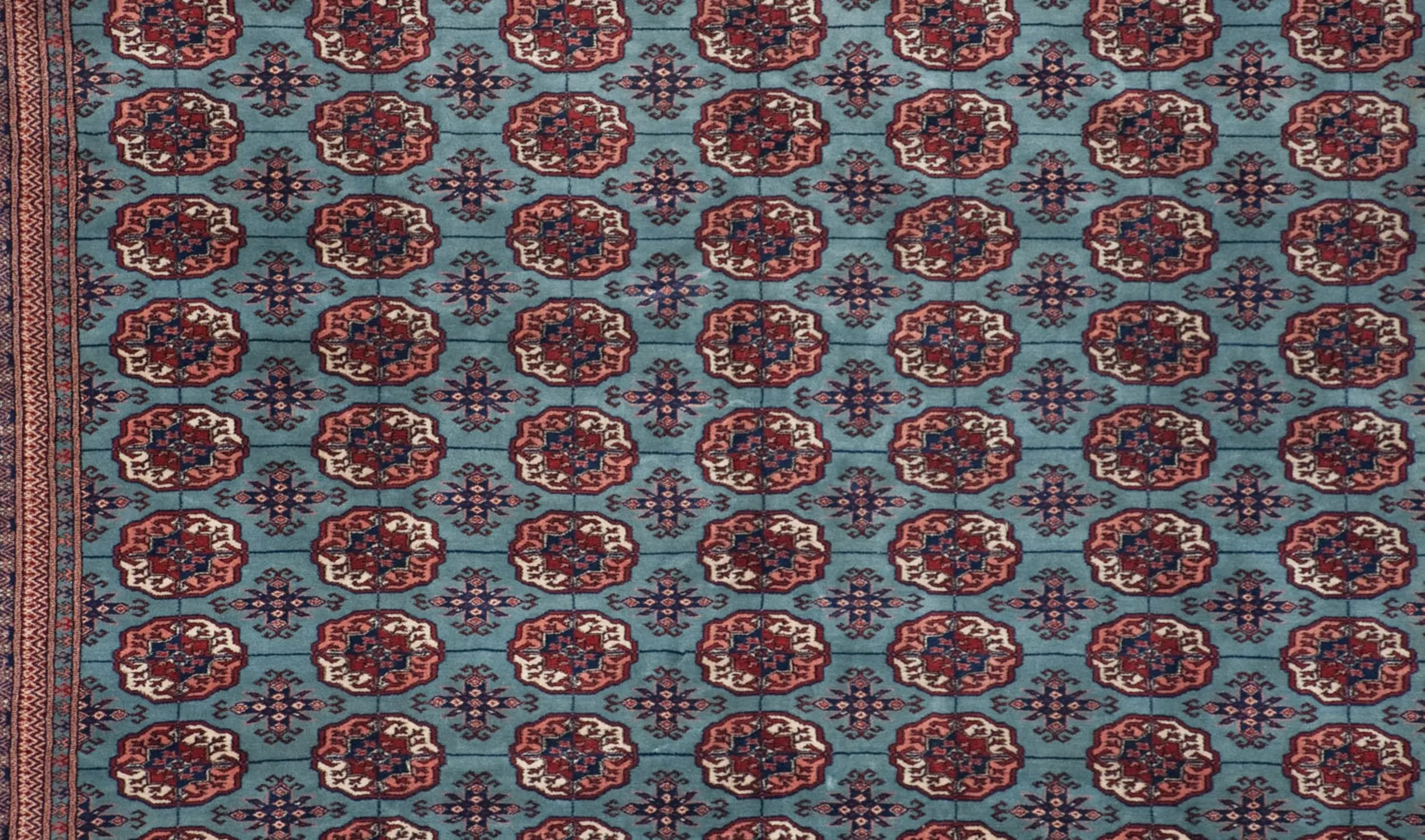 12x17.5 Vintage Fine Bokhara Carpet
