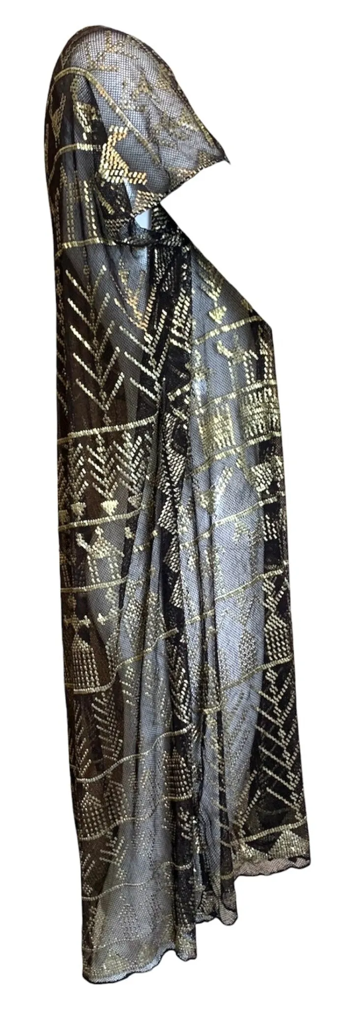 1920s Assuit Dress with Hand Hammered Brass