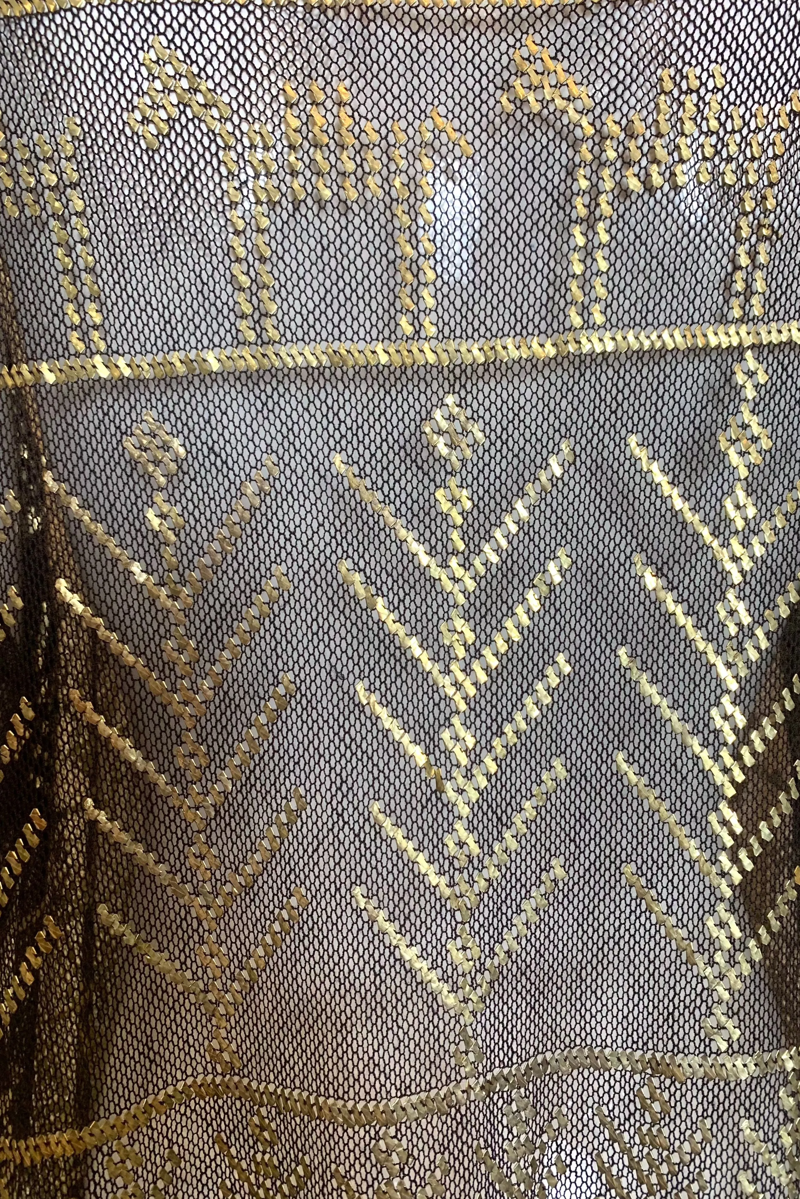 1920s Assuit Dress with Hand Hammered Brass