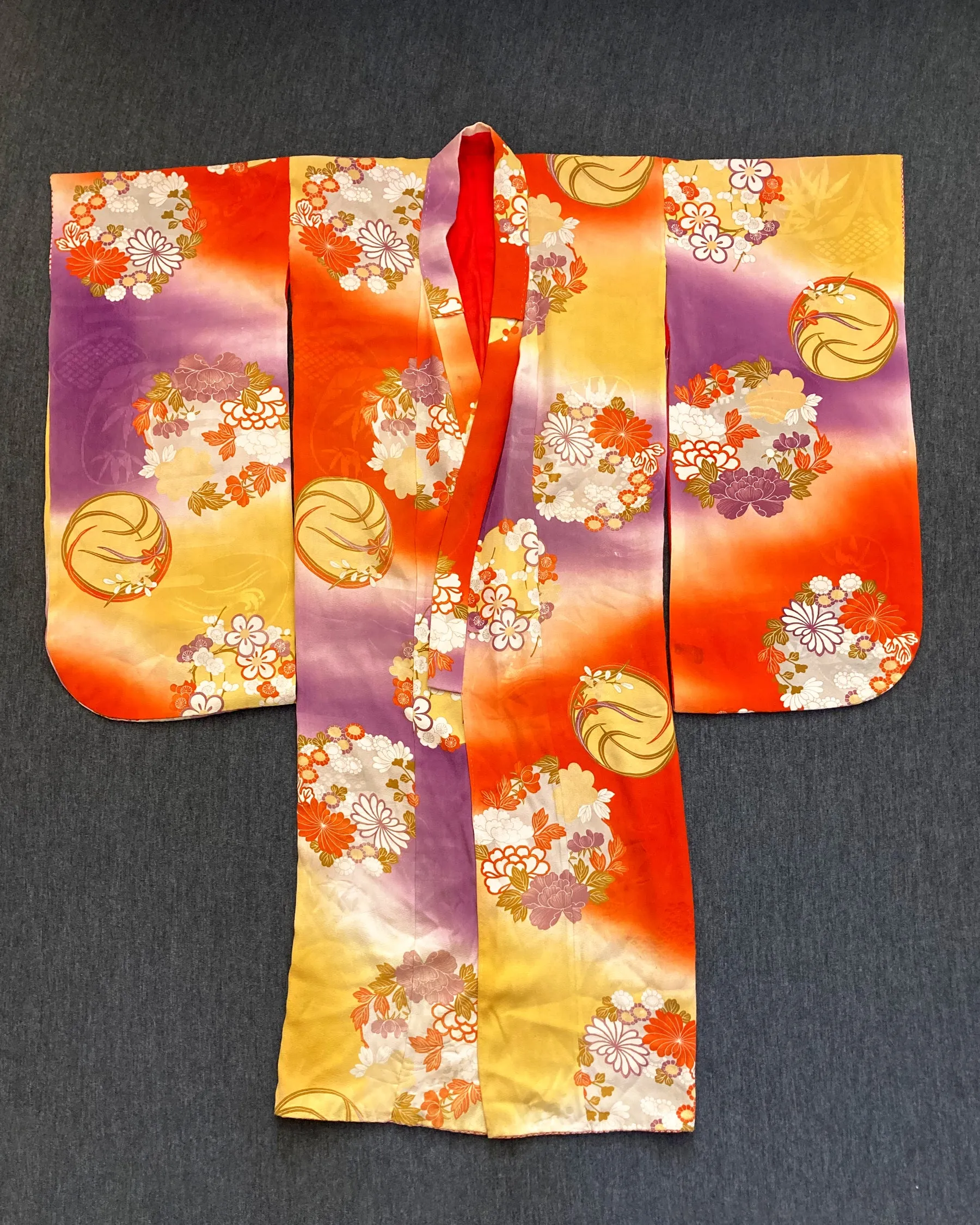 1940s Silk Floral Kimono