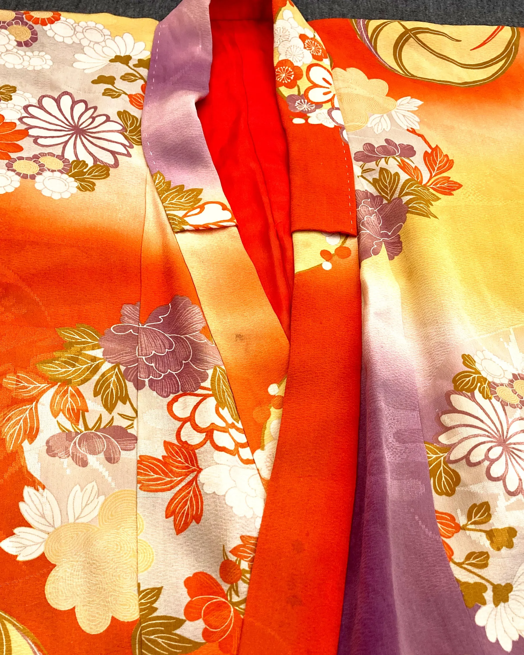 1940s Silk Floral Kimono