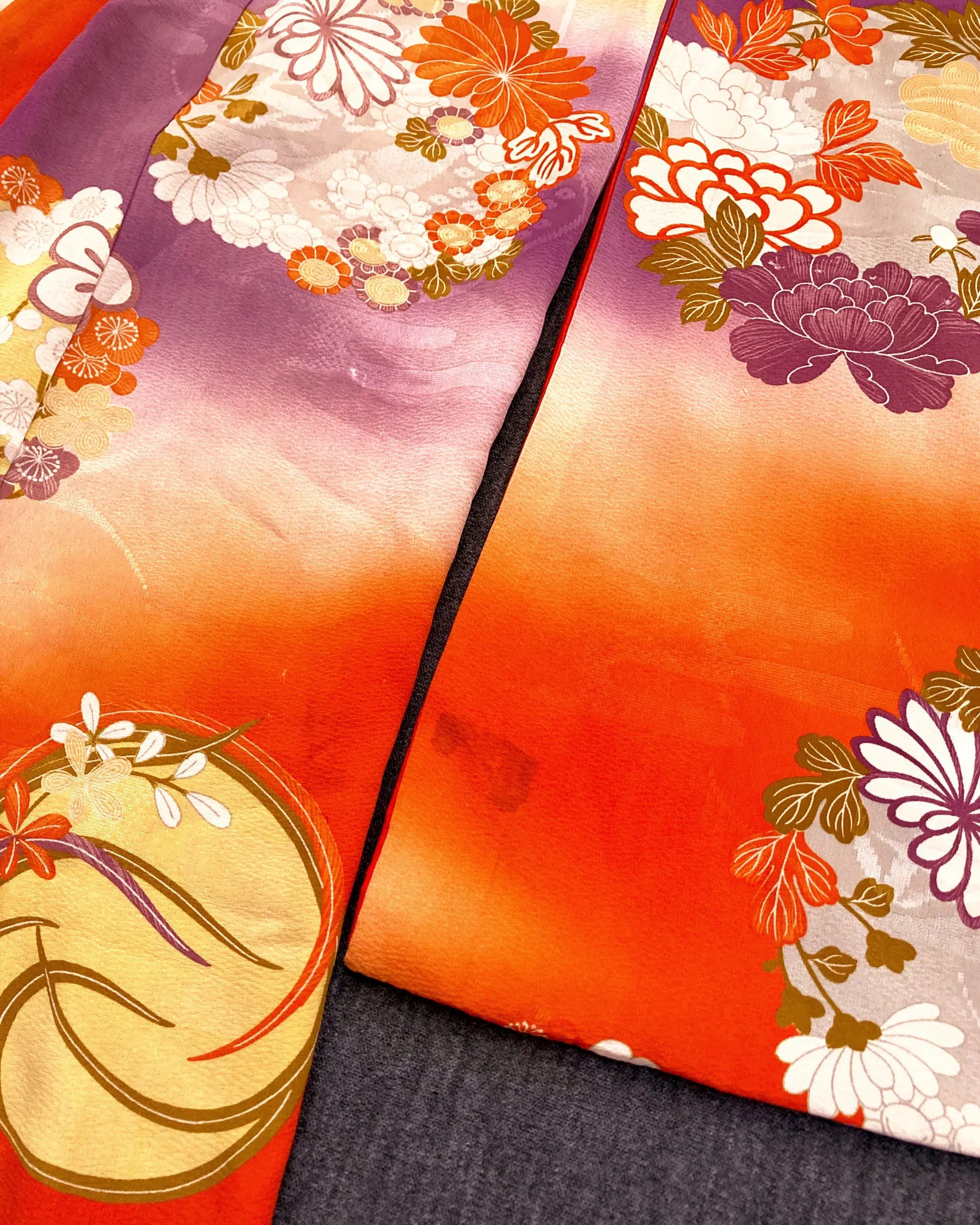 1940s Silk Floral Kimono