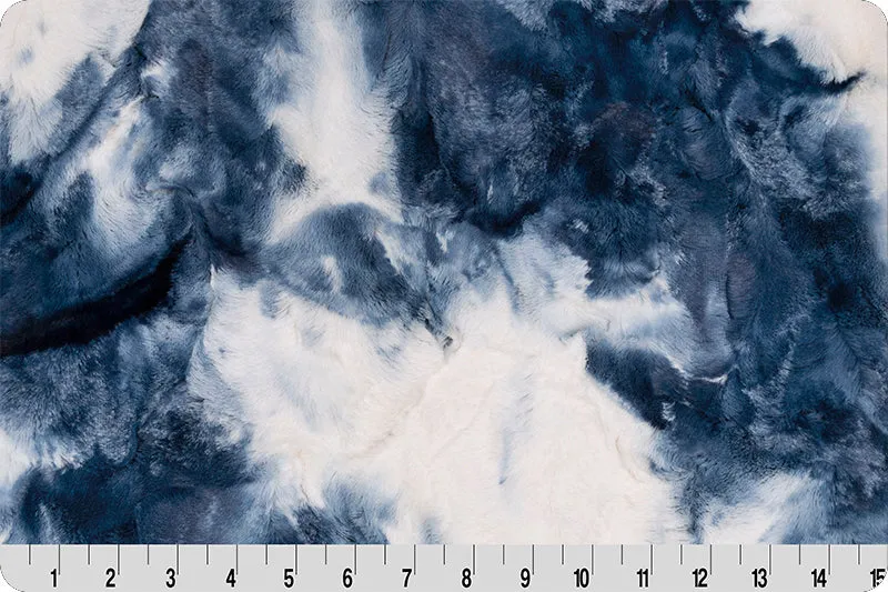 2 Yard Luxe Cuddle® Cut Sorbet Blue Print