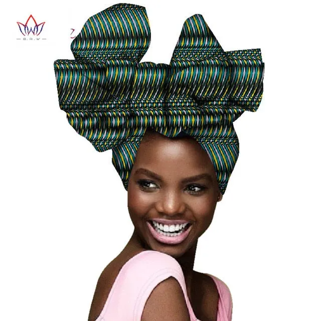 2019 Beautiful African print head wraps African print turban scarf headtie for women African Print headband AF004