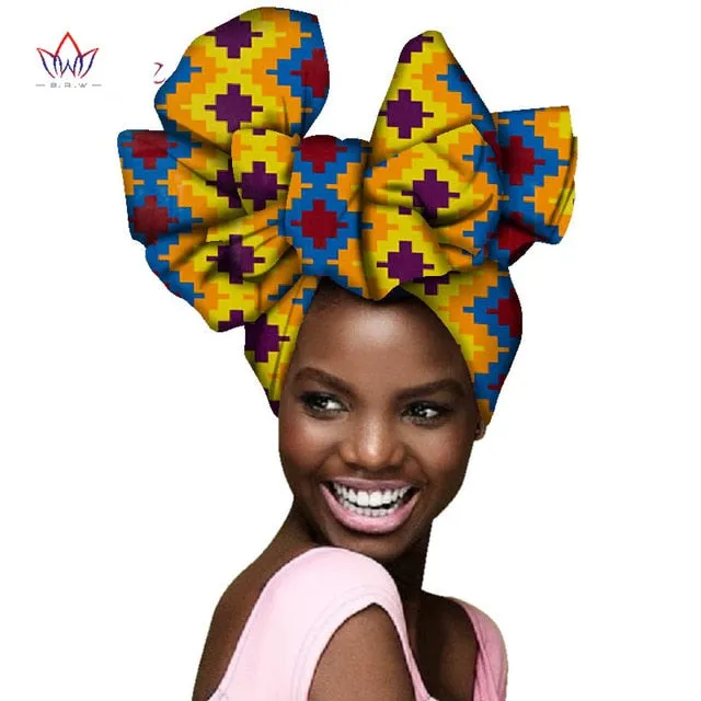2019 Beautiful African print head wraps African print turban scarf headtie for women African Print headband AF004
