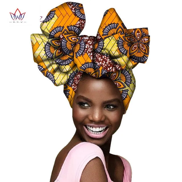 2019 Beautiful African print head wraps African print turban scarf headtie for women African Print headband AF004