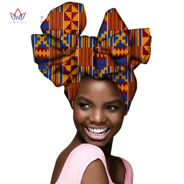 2019 Beautiful African print head wraps African print turban scarf headtie for women African Print headband AF004