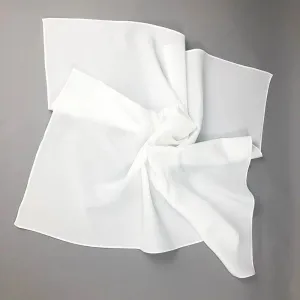 2020 New Women Silk Scarf Square Neck Shawls  Lady White Solid  Bandana Hair Band Kerchief for DIY Painting