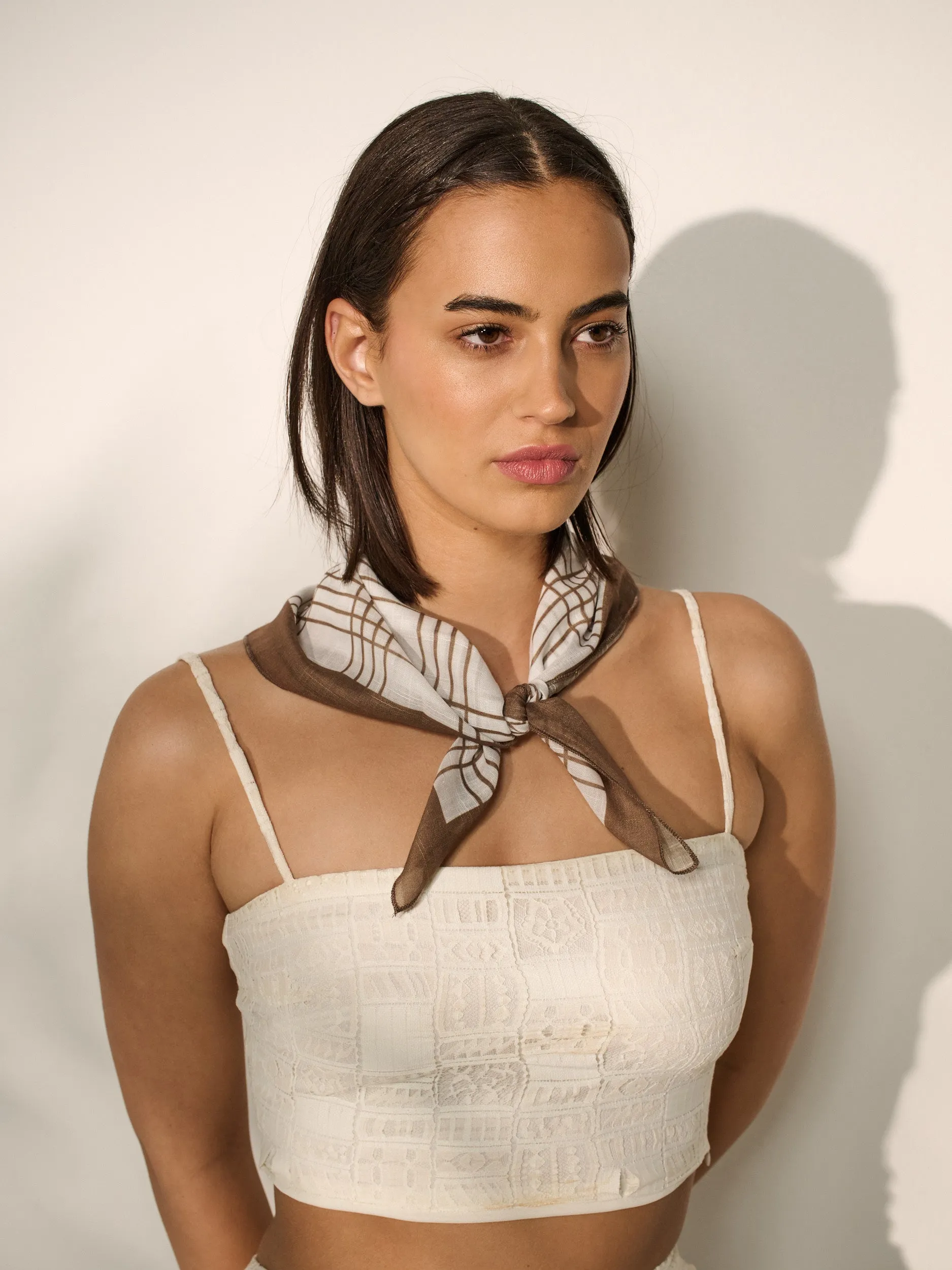 [24SS] Classic Checkered Print Bandana