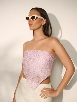 [24SS NEW] Pink Daisy Print Bandana