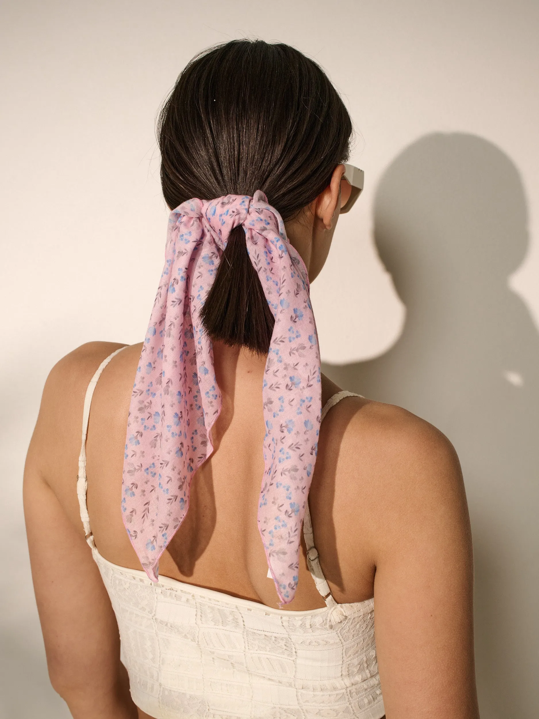 [24SS NEW] Pink Daisy Print Bandana
