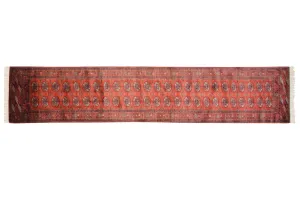 2.5x12.5 Vintage Fine Bokhara Rug Runner