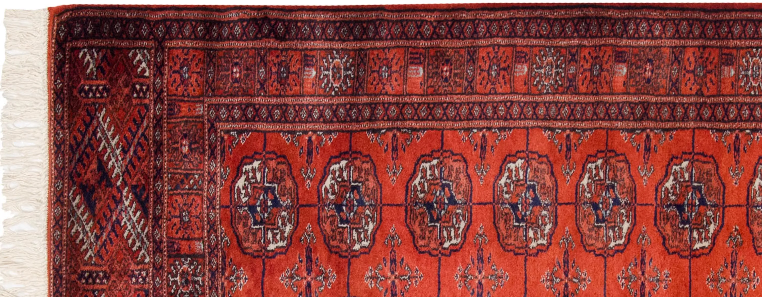 2.5x12.5 Vintage Fine Bokhara Rug Runner