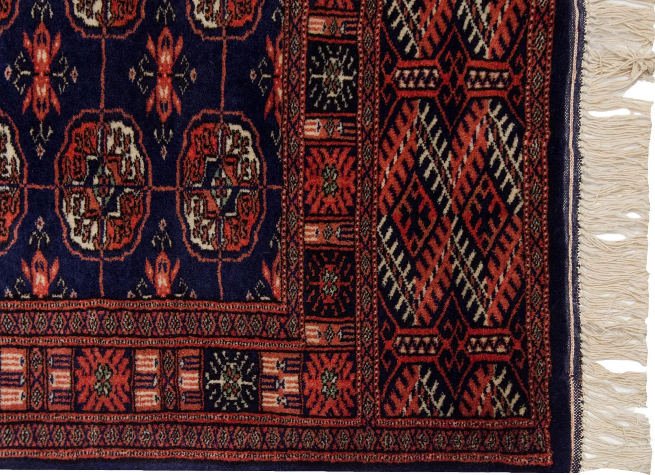 2.5x19.5 Vintage Fine Bokhara Rug Runner