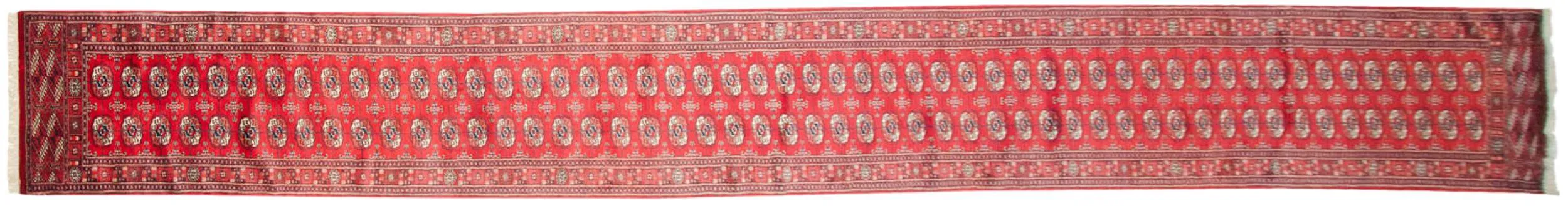 2.5x21.5 Vintage Fine Bokhara Rug Runner