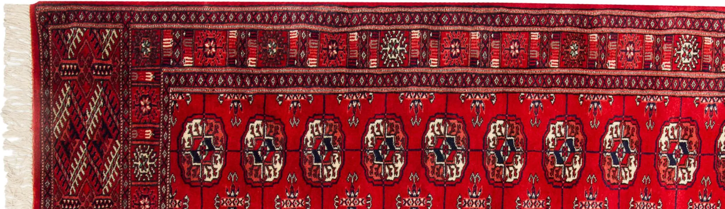 2.5x21.5 Vintage Fine Bokhara Rug Runner