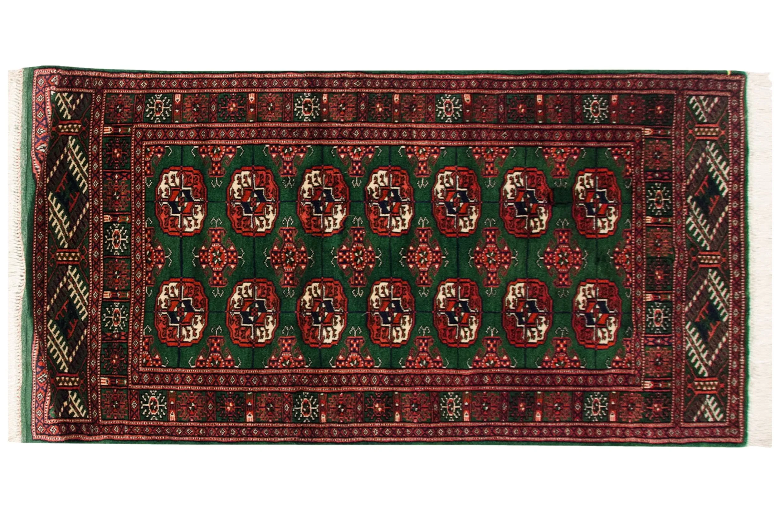 2.5x4 Vintage Fine Bokhara Rug