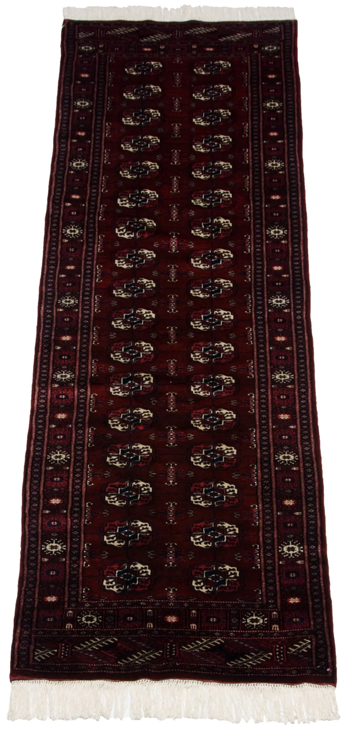 2.5x8 Vintage Fine Bokhara Rug Runner