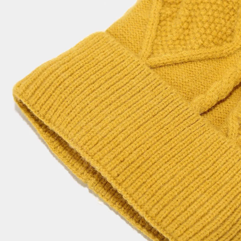 3-Piece Knitted Accessory Set for Women - Hat, Scarf and Gloves in Soft Fabric