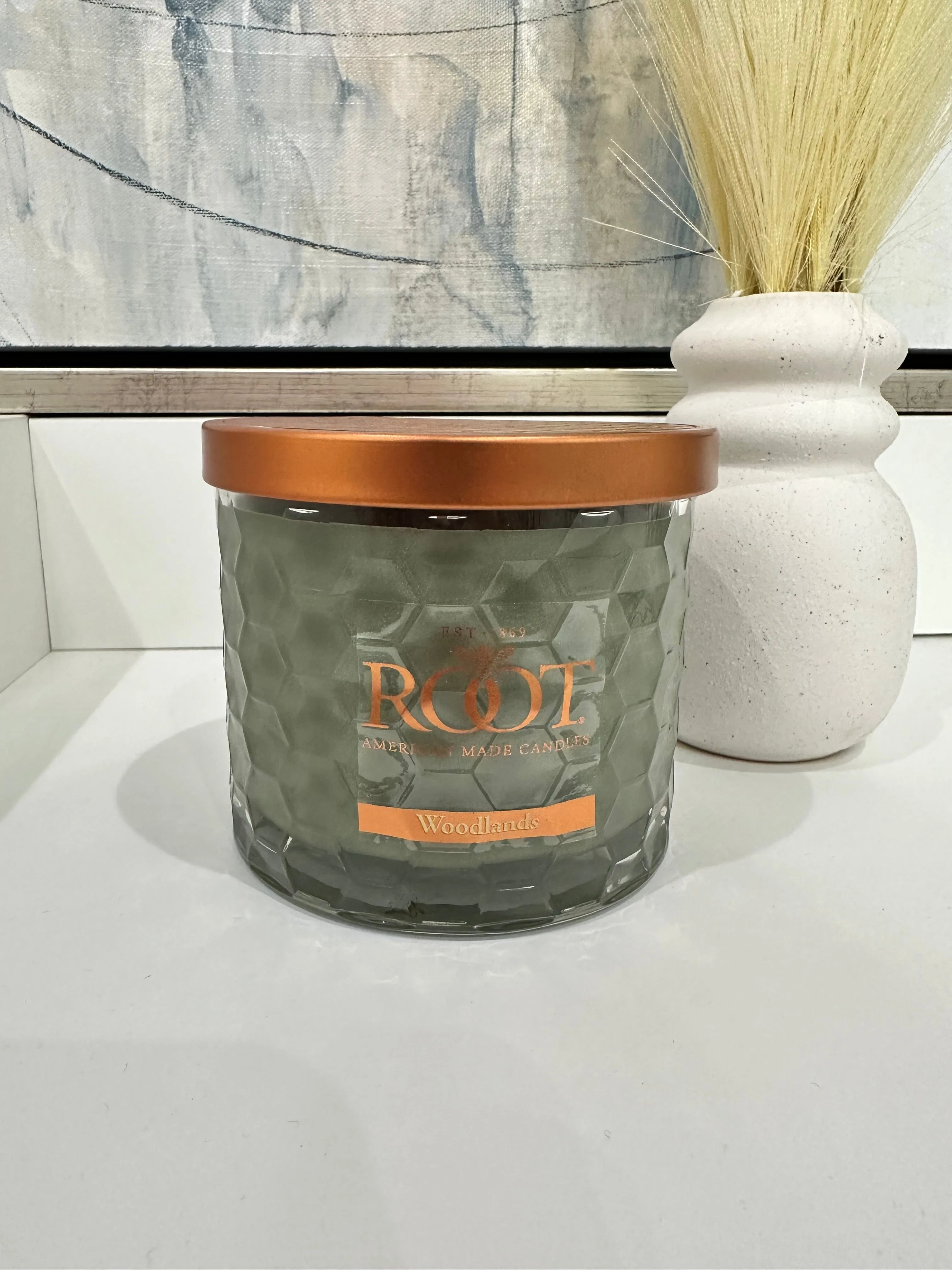 3 Wick Honeycomb Root Candle-Woodlands