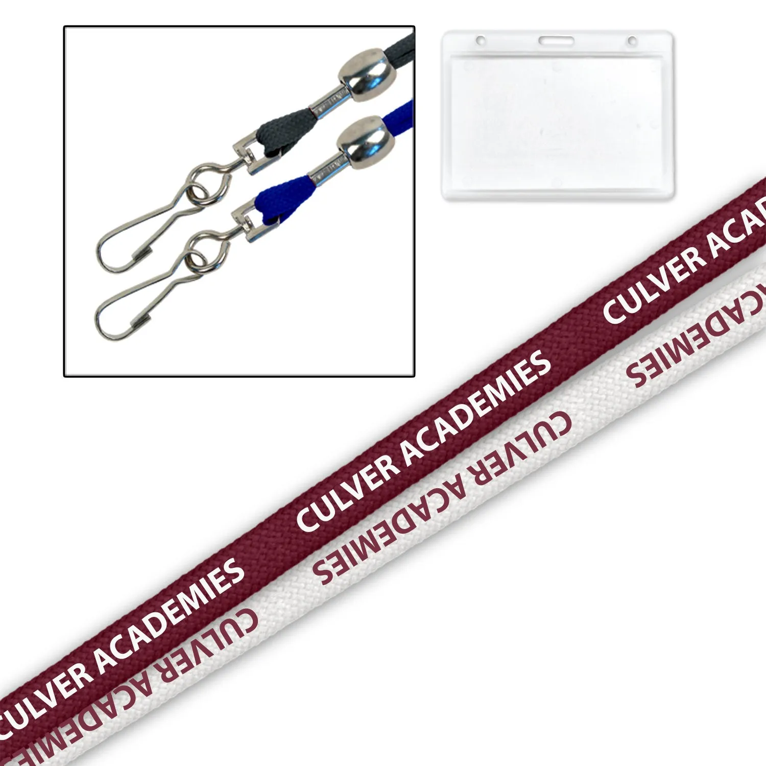 3/8″ Printed CA Lanyard - Maroon