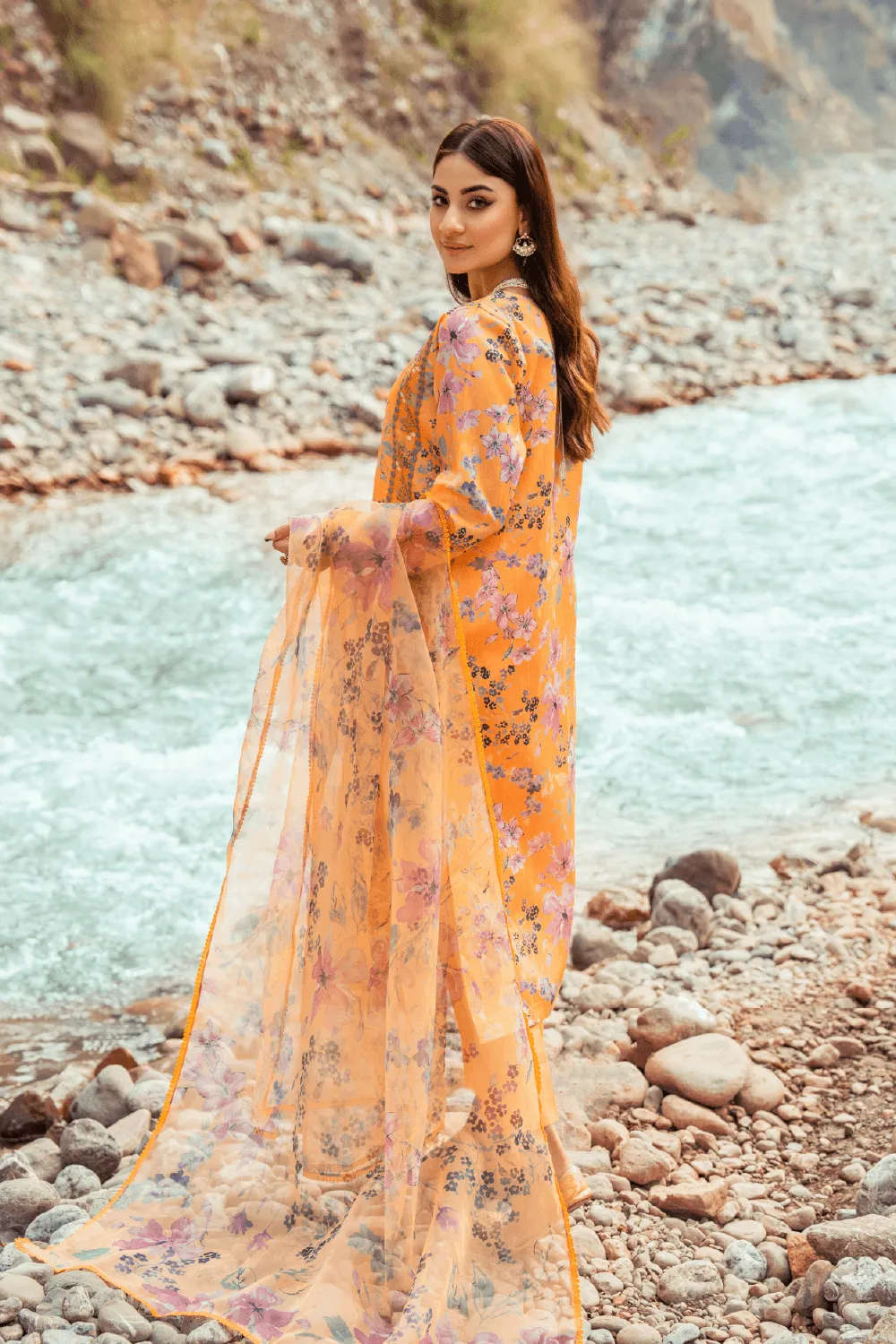 3PC Stitched | Embroidered Raw Silk Suit