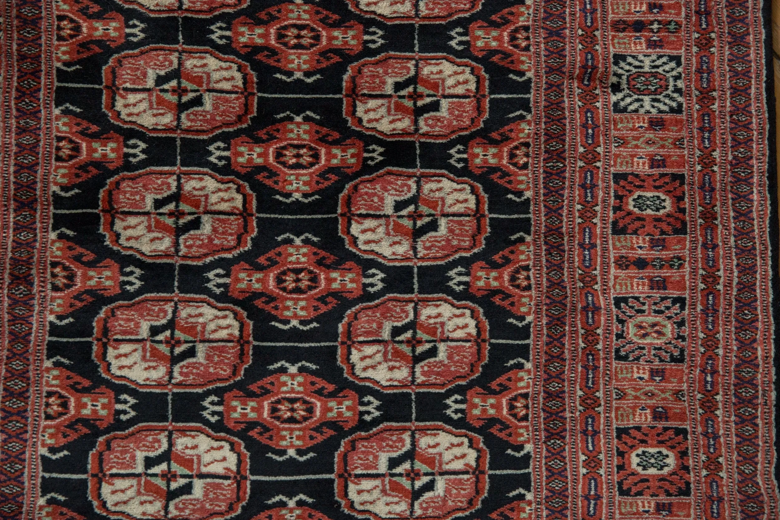 3x20 Vintage Fine Bokhara Rug Runner