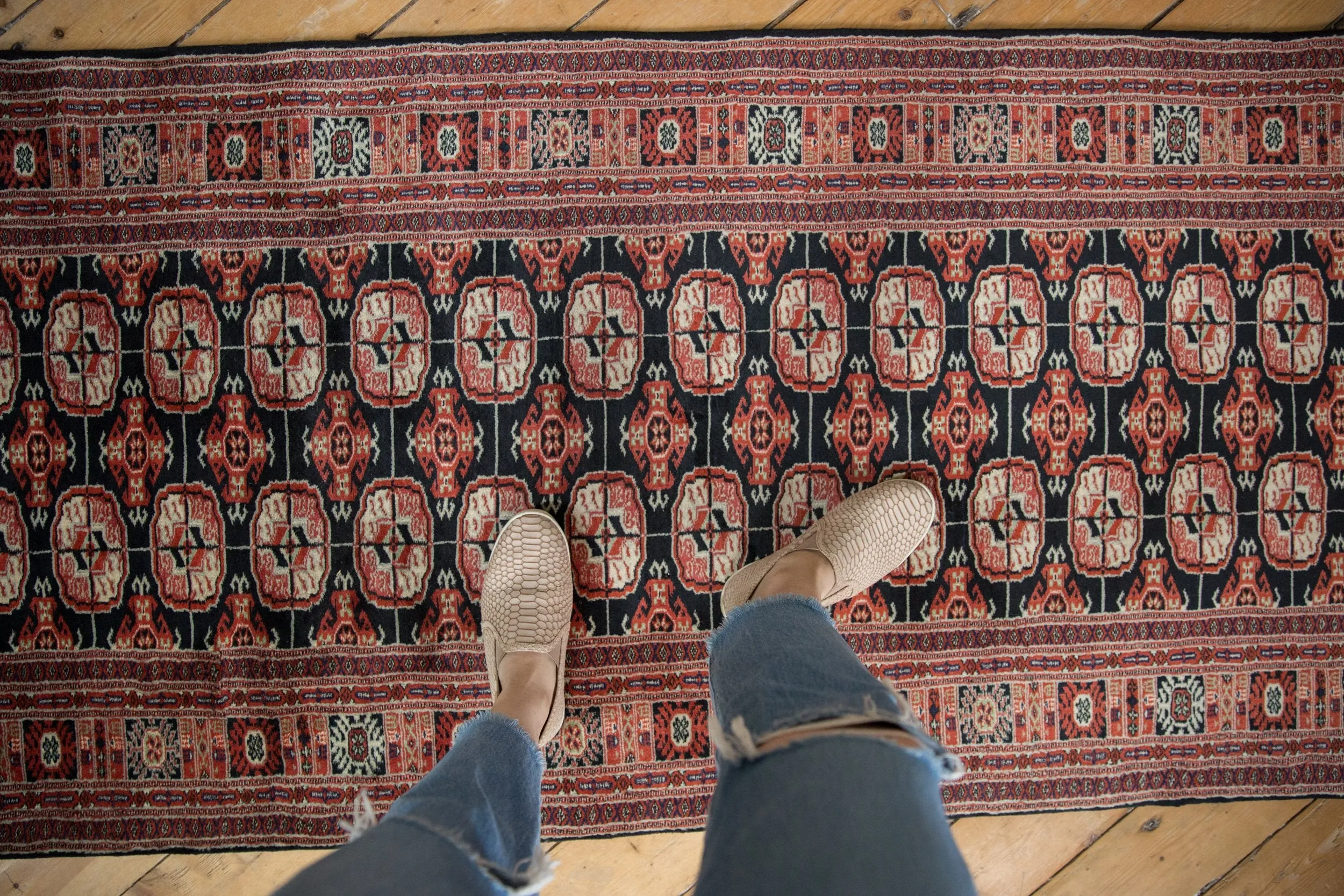 3x20 Vintage Fine Bokhara Rug Runner