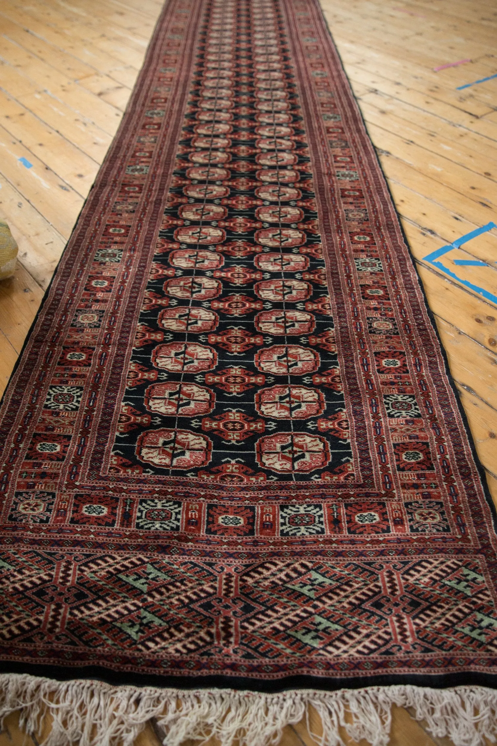 3x20 Vintage Fine Bokhara Rug Runner