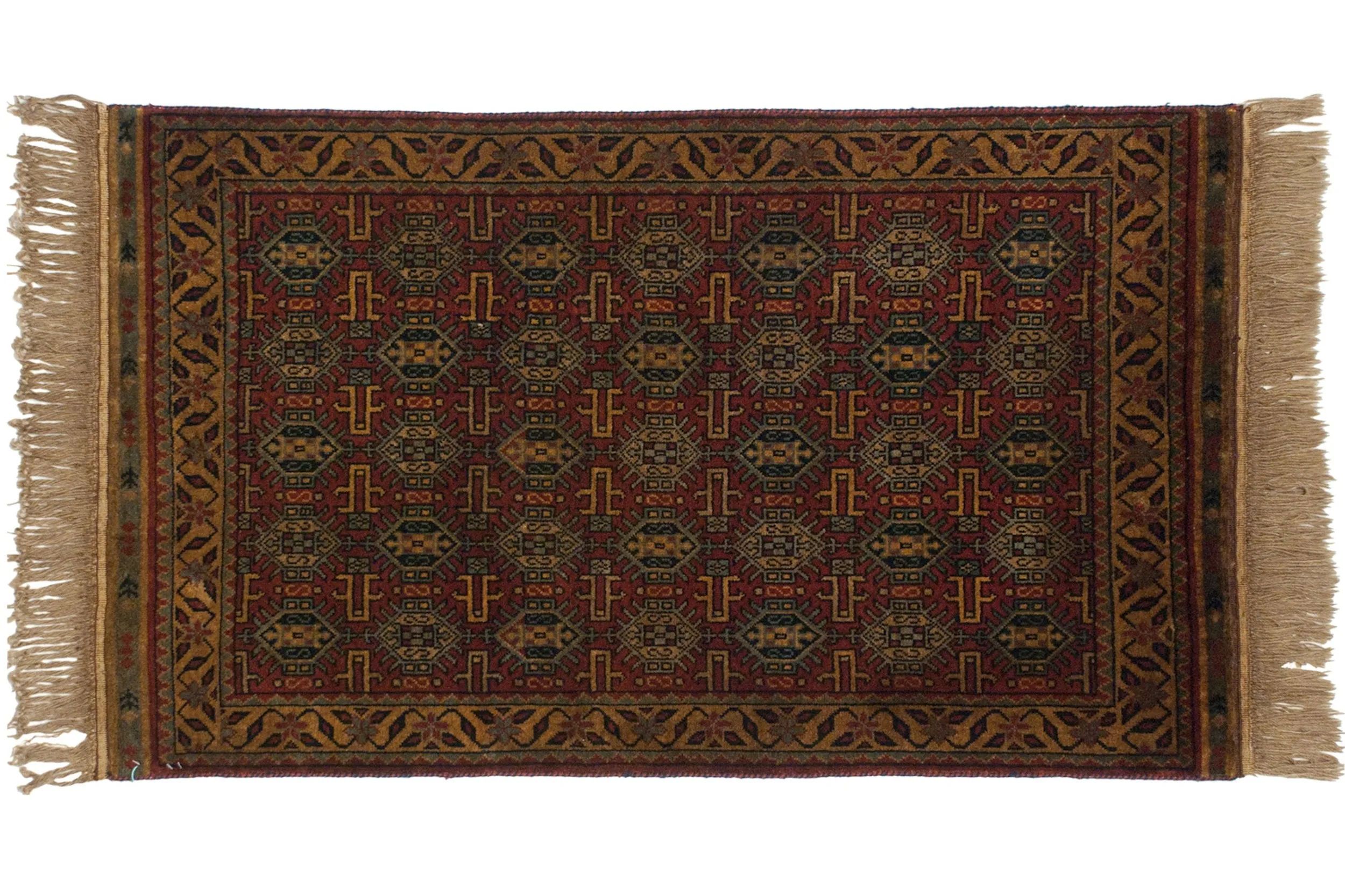 3x5 Vintage Indian Caucasian Design Rug