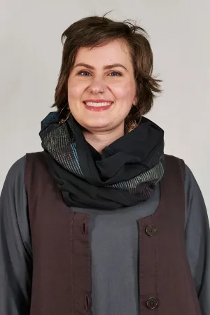 4175 Stretch Infinity Scarf Black-P