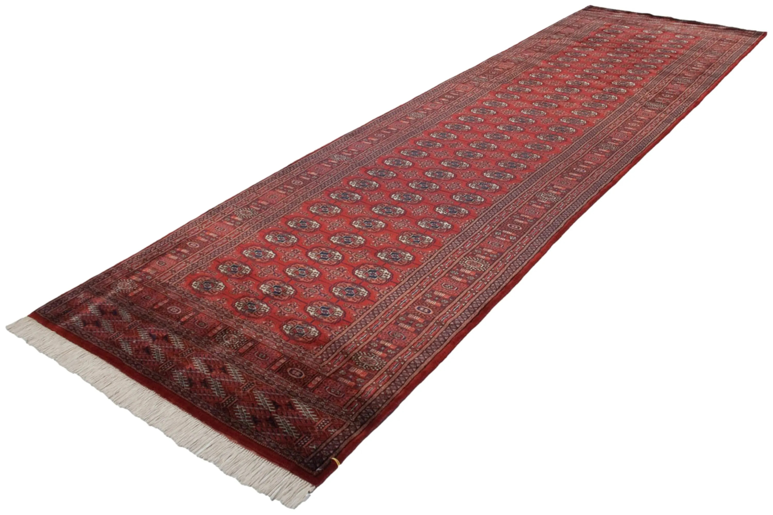 4x13.5 Vintage Fine Bokhara Rug Runner