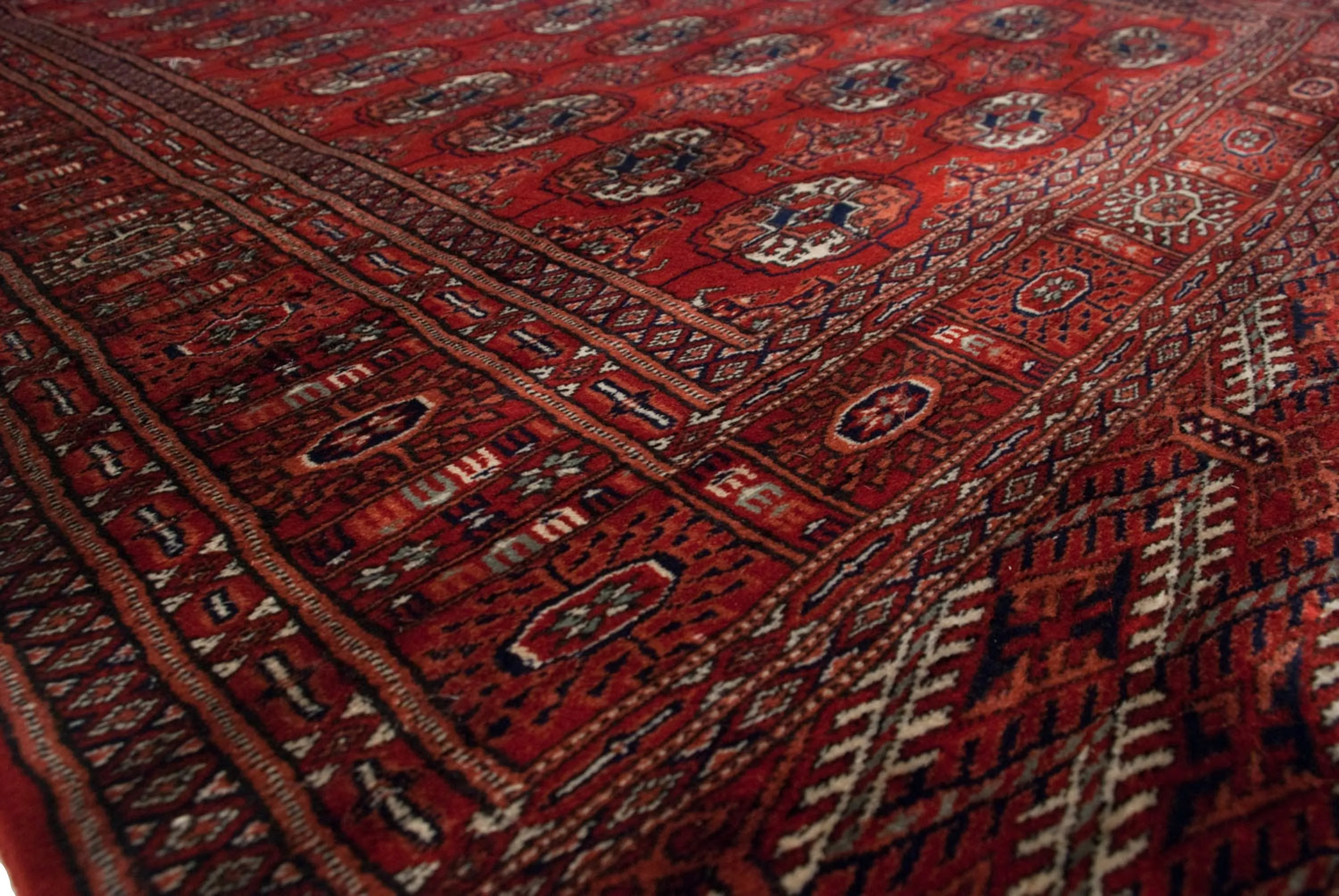 4x13.5 Vintage Fine Bokhara Rug Runner