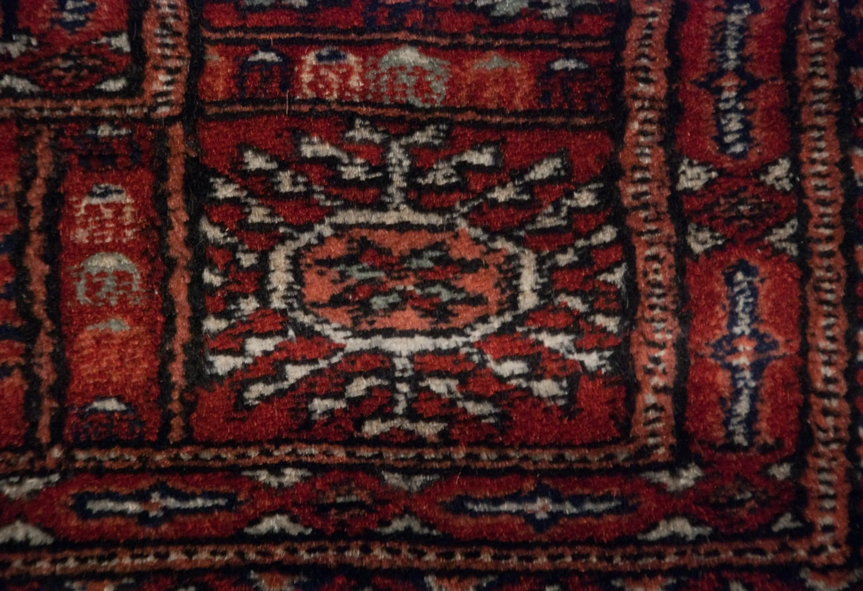 4x13.5 Vintage Fine Bokhara Rug Runner