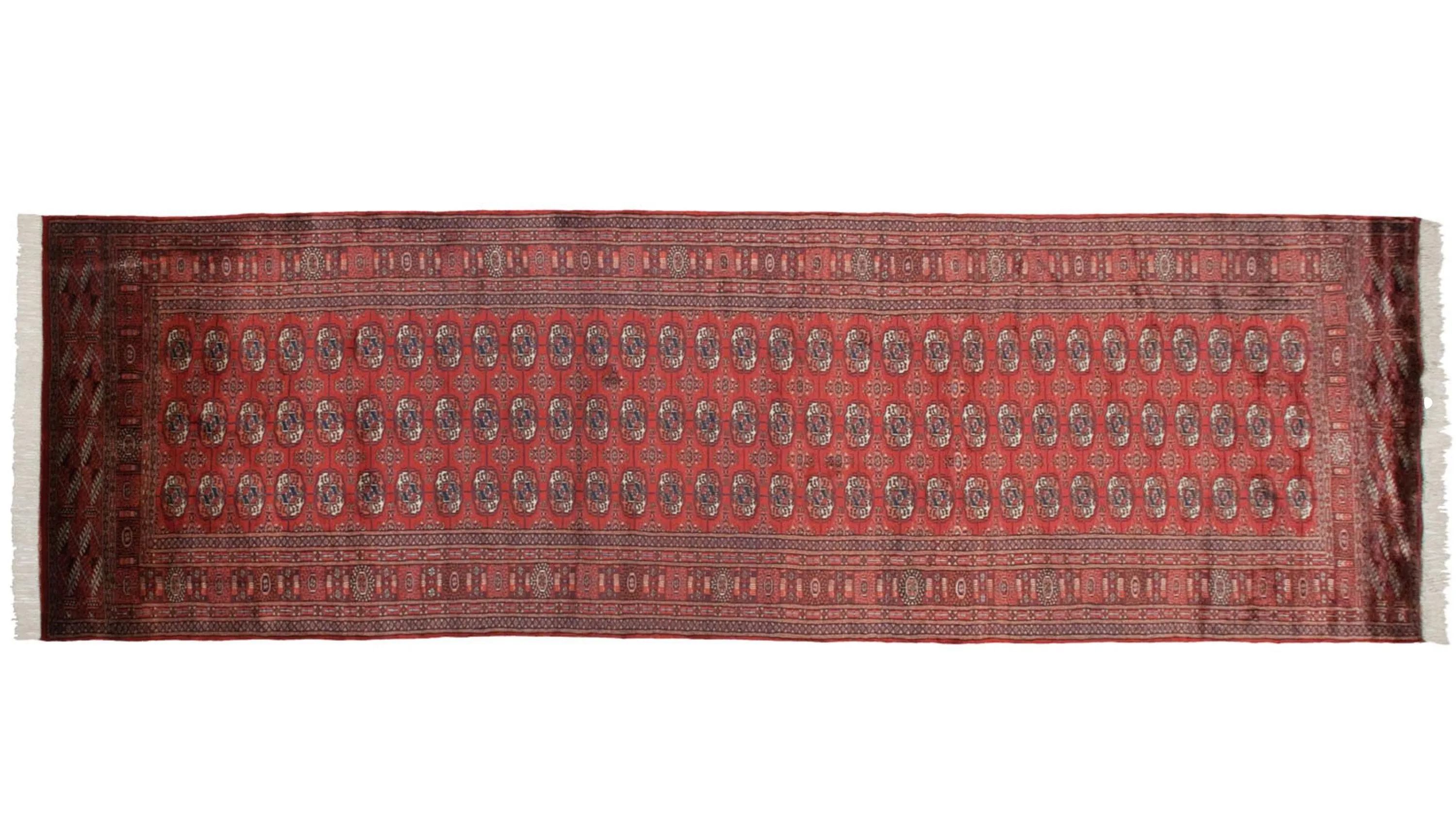 4x13.5 Vintage Fine Bokhara Rug Runner