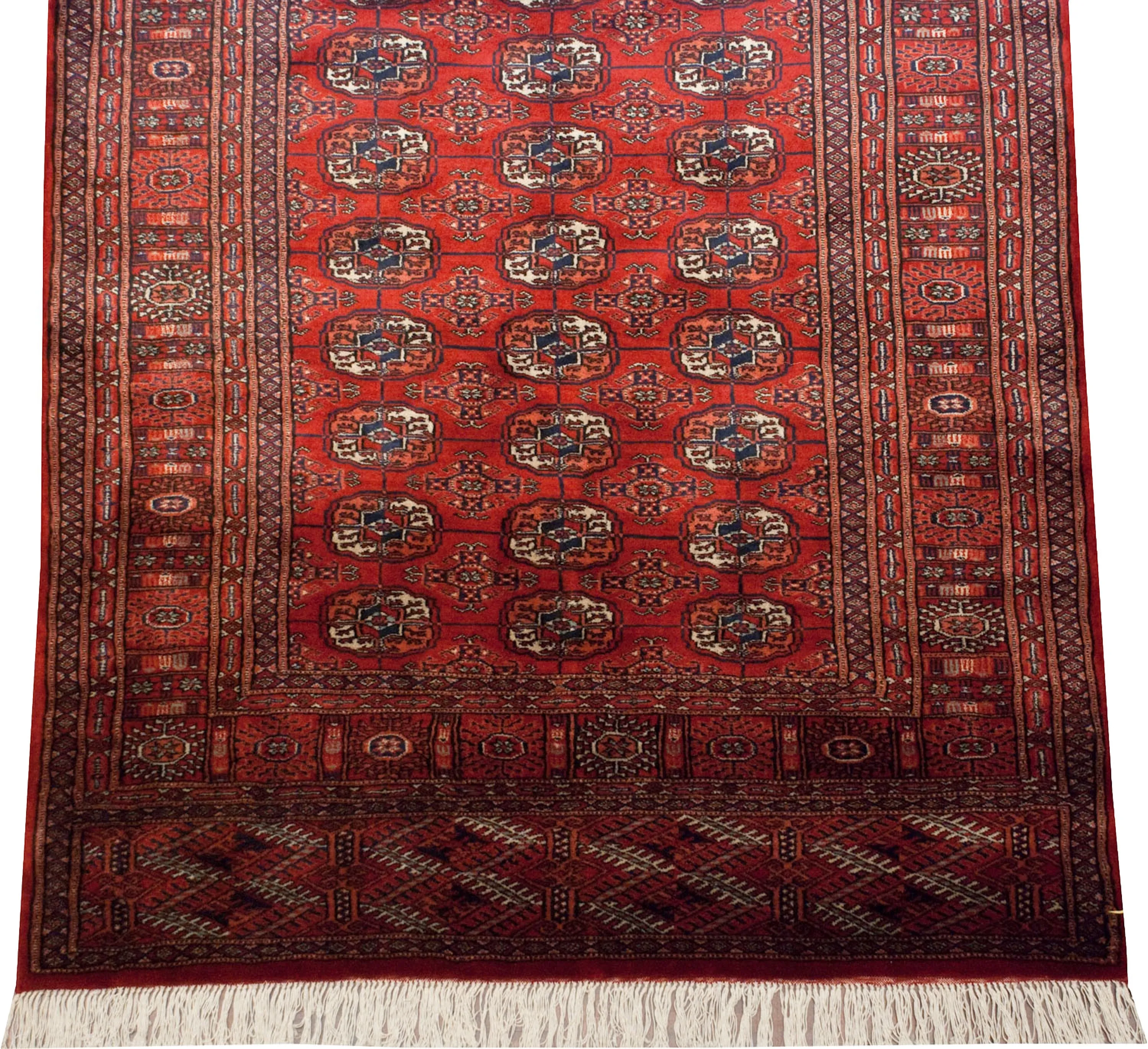 4x13.5 Vintage Fine Bokhara Rug Runner