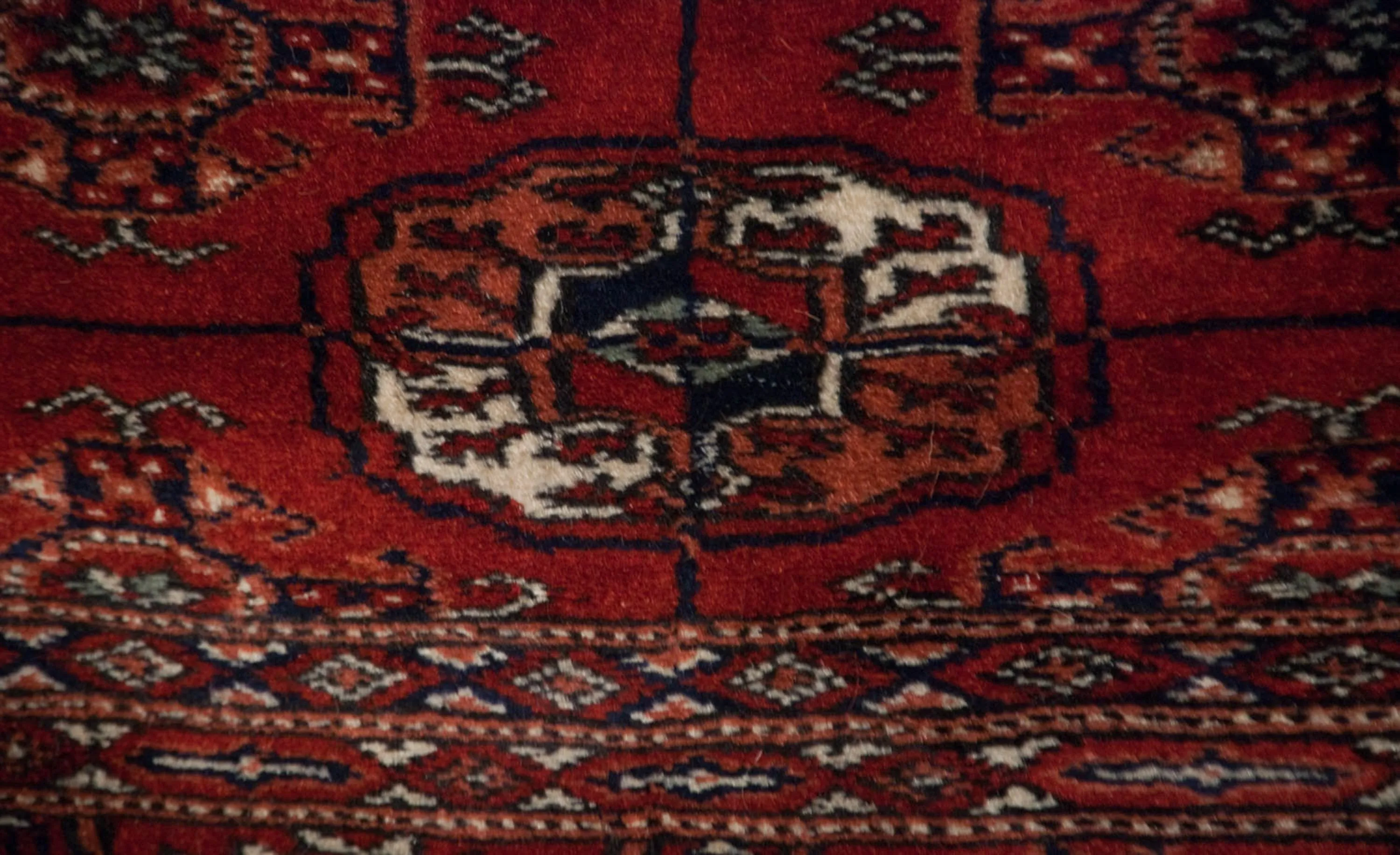 4x13.5 Vintage Fine Bokhara Rug Runner