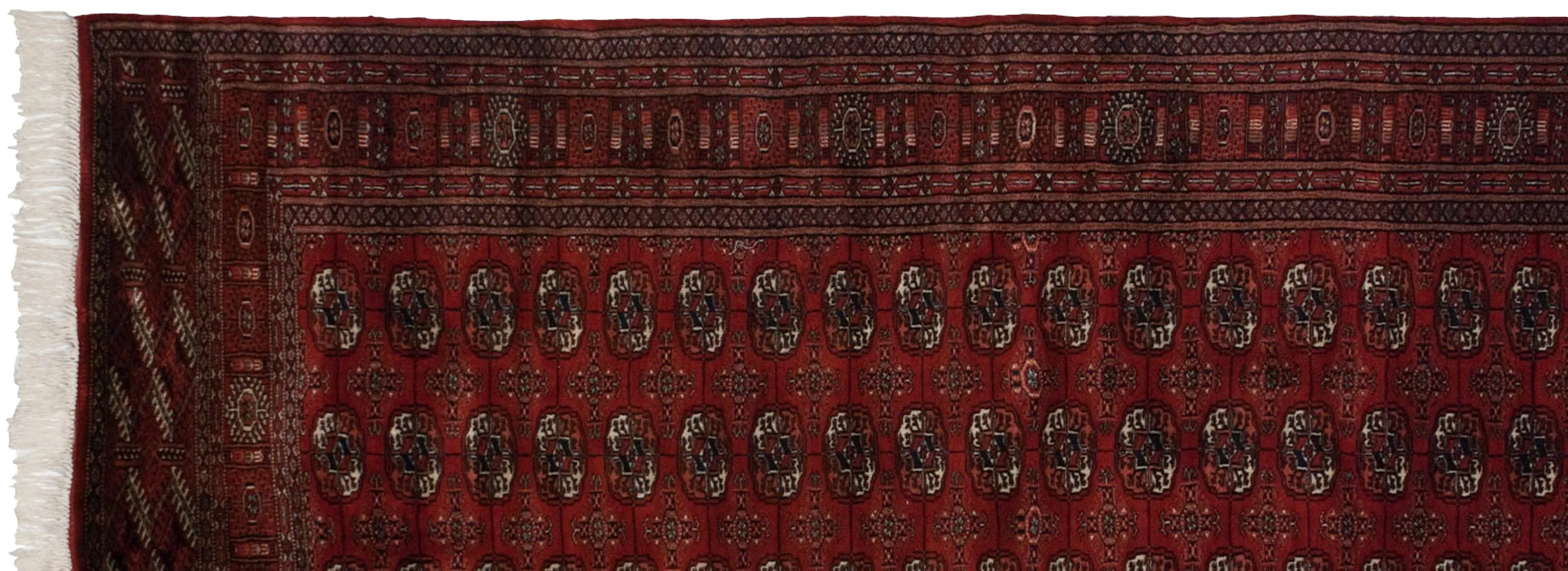 4x13.5 Vintage Fine Bokhara Rug Runner