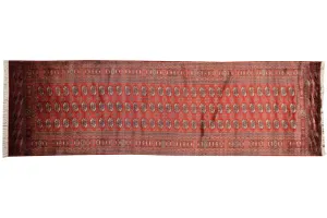 4x13.5 Vintage Fine Bokhara Rug Runner