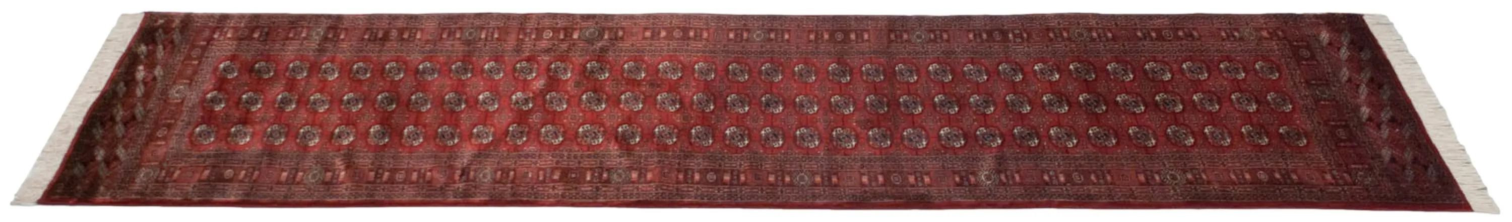 4x13.5 Vintage Fine Bokhara Rug Runner