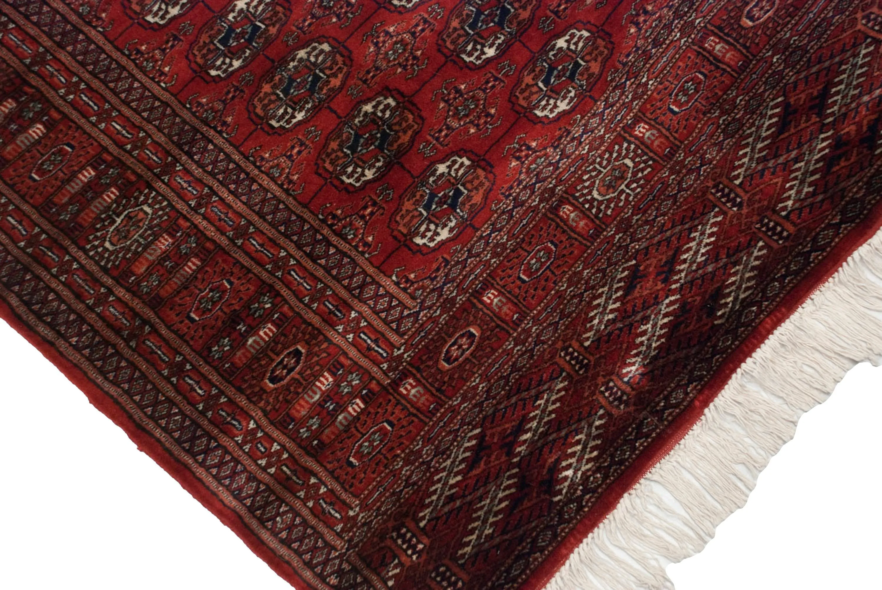 4x13.5 Vintage Fine Bokhara Rug Runner